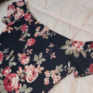 Off the shoulders mini dress